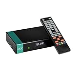 Etyrerre V8X DVB-S/S2/S2X Full HD 1080P HEVC Digitaler Satelliten-Receiver mit integriertem WLAN, unterstützt AC-Karte, TV-Empfänger (EU-Stecker)