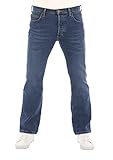 Lee Herren Jeans Bootcut Denver Hose Blau Jeanshose Männer Baumwolle Stretch Denim Blue w32, Farbe: Aged Alva, Größe: 32W / 32L