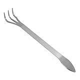 Bonsai Werkzeug, Haofy Edelstahl Bonsai Rechen, mit 3 Zinken und Ergonomischem Griff, Bonsaizubehör für Gartenarbeit Pflanzen Boden Blumentöpfe zum Lösen von Erde