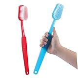 Homoyoyo 2 Stück Große Zahnbürsten Requisiten Leichtes Tragbares Party-deko Fotoshootings Bühnenauftritte und Kreative Faschingsevents mit Roter und Blauer Bürste
