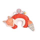 LUDI — Fox Activity Pillow — Aktivierungsspiel für Babys — ab 3 Monaten — entwickelt Sinne, Spannkraft und stärkt die Muskeln in der Bauchlage — 5 sensorische Aktivitäten