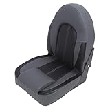 AKLOSIPY Bootskapitän Sitz Yacht Sitz Klappender Bootssitz mit Wasserfestem PVC -Leder und 250 Lb Kapazität für Ponton -Fischereibootkreuzfahrtschiff