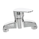 Gatuida Duscharmatur Mischbatterie Badewannenarmatur mit Brauseanschluss Kalt und Warmwasser Mischer aus Korrosionsbeständigem Zinklegierung Moderner Bad Wasserverteiler für Langlebigen