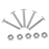 SOPOTUTU 12 Stück Teiliges Schrauben für Tischfußball Spieler Stabile Befestigungsschrauben und Muttern für Kickertisch Langlebige Ersatzteile für Sicheres Fixieren und Verbesserten