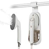 Dampfbügelstation für Haushalt und Büro, Professionelles Dampfer für Kleidung, 1500W Große Sohle Bügeleisen, Abnehmbare 400ml Wassertank Dampfglätter Steamer (Weiß)