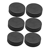 GANAZONO 6Stücke Hockeykugeln PU für Training und Wettkampf Langlebig rutschfest Indoor und Outdoor Spiele Glatten Oberflächen Fördert Hockeyinteresse