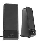 Speedlink EVENT Stereo PC Speaker - PC Lautsprecher mit Klinkenstecker 3,5mm, Computer Boxen Aktiv, 12 Watt, für Büro, Office, PC, Desktop, Notebook, Laptop, schwarz