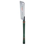 Bosch Japansäge Kataba 270mm (Zugsäge für gerade und präzise Schnitte in Holz und Kunststoff; Flexibles SK5-Stahl-Sägeblatt; Feine Zähne 17 TPI; Extra langer Griff mit Softgrip)