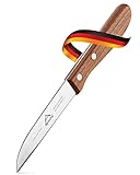 Alpenchef® Gemüsemesser 9 cm Klinge *Made in Germany* Ergonomisches Schälmesser mit Holzgriff aus Kirsche - Edelstahl aus Solingen