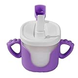 Trinkbecher für Kleinkinder, Trinkflasche für Kinder - Baby Wasserflasche, BPA-frei & auslaufsicher | Ergonomische Lernflasche für Kleinkinder, 1. Trinklernflasche für Kindergarten, Reisen Unterwe