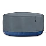 Whirlpool Outdoor Abdeckung, Round Pool Cover, Winterabdeckplane Poolabdeckung, Ø D200xH85 cm, Grau