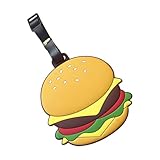 Gepäck-Tags, Gepäck-Taschen-Etiketten, dekorative Silikon-Gepäckanhänger, lebensmittelechte Kofferanhänger mit labelbaren Kennzeichnungen für Taschenkoffer mit San