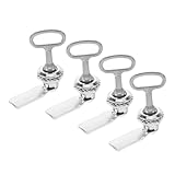 GALPADA 4 Stück Teiliges Dreieck metallschloss für Mülltonnen Robustes Outdoor abfallschloss mit Schlüssel Vandalismusresistente Abfallbehälter verriegelung für Wohngebiete und