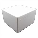 Styroporbox/Thermobox - 11,5 Liter - 33,5 x 33,5 x 21,5 cm/Wandstärke 3 cm - Styrobox