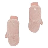 Veemoon 1Paar Fleece Winterhandschuhe Damen Winddicht Warm für Outdoor Aktivitäten für Computerarbeit Schützend Hautfreundlich