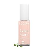 PODERM - TEEBAUM-NAGELLACK COLOR CARE Zartrosa - verbessert das Aussehen für die gelbe oder brüchige Nägel - 2 IN 1 PFLEGE - Hergestellt in der Schweiz