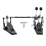 Double Bass Drum Pedal Double Kick Drum Pedal Direct Drive Bass Pedal Heavy Duty Foot Kick Pedal Double Chain Pedale for Drums Adjustable Drum Accessories