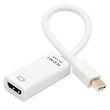 Leloco 4K Mini DisplayPort auf HDMI Adapter,Mini DP auf HDMI Adapter Konverter Konverter Für Thunderbolt 2, MacBook Pro, MacBook Air, iMac, Surface Pro Mehr Weiß