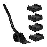 WOONEKY Schwerer Möbelheber und Möbelrollen mit Rutschfestem Design Möbel Transporthilfe für Sofas Betten Waschmaschinen Kühlschränke Kratzschutz Vielseitig Einsetzbar für Umzug Reparatur