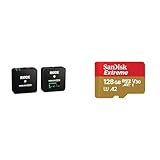 RØDE Wireless GO II Single ultrakompaktes kabelloses Zweikanal-Mikrofonsystem mit einem eingebauten Mikrofon & SanDisk Extreme microSDXC UHS-I Speicherkarte 128 GB + Adapter (Für Smartphones