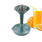 ycezw Obstpresse, Saftpresse – Manuelle Kalkdrehpresse – Multifunktions-Drehung, Zitruspresse für Zitrusfrüchte, Zitrone, Limette, Granatapfel