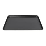 Antihaft Backblech Universal-Backblech Küchen Ofen Backform, Schwarz Metallic Tiefes Ofenblech Kuchenform für Brownies, Lasagne, 60 x 40 x 3 cm