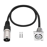 JISADER 3Pin XLR Stecker auf D Typ XLR Buchse Audiokabel für Bühnensound Heimkino