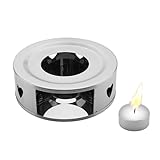 Teewärmer, Kerzenwärmer, leicht, rostfrei, mit Kerzenhalter, ideal für Zuhause, Camping, Picknick, Kaffee und Tee.