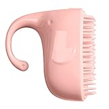 WRITWAA 1 Stück Silikon Shampoo Bürste für Junge Mädchen Handheld Kopfhaut Massagebürste Sanftes Haarreinigungstool für Neugeborene Entfernt Milchschorf und Pflegt die Kopfhaut
