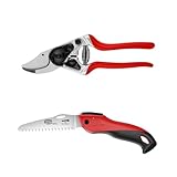 Set mit kompakter Gartenschere FELCO 14 und Klappsäge FELCO 601, Unverzichtbare Werkzeuge für Gartenarbeit und präzises Schneiden