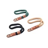 LRXIYODE Handgefertigte Kamerahandschlaufe aus Baumwolle mit Pu leder Leichter Schweißabsorbierender Kameragurt für Systemkameras Komfortabel und Retro schlicht für Fotografie enthusiasten