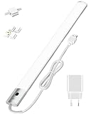 Unterbauleuchte küche LED Dimmbar, 40CM Schrankbeleuchtung Mit Hand-Sweep Sensor, 3 Farbmodi Unterschrank Beleuchtung küche 2700/4000/6500K, LED leiste Nachtlicht für Werkbank,Kleiderschran (1)