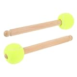 Milisten 2 Stück Snare-drum-sticks Marschieren Timpani Percussion-blaskapelle Trommelstöcke Percussion-drum-stick Teil Eines Schlaginstruments Trommelteile Green Holz