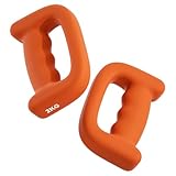 Neopren D Grip Dumbbells | 2 Weiche Non -Slip -Griffe Hantelpaar | Einzelgewichte 1LB-5LB | Leichtes Gewicht für Frauen und Männer, ideal für Anfängerpilates, Fitnessstudio, Training