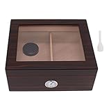 Apexare Reise-Zigarren-Humidor-Etui, Holz-Zigarren-Humidor, klare Zigarren, Desktop-Humidor-Zigarrenbox mit Hygrometer, für Freund, Geburtstage, Jubiläen, Väter, Freunde