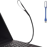 EBYPHAN Dimmbare USB-Lampe, Mini-USB-Licht für Laptop, Flexible Tastatur-Licht für PC Computer(14-LED-Perle, 3-Stufig Einstellbare Helligkeit, Ein-/Aus-Touch-Schalter, Schwarz)