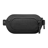 Larkson Sling Bag Herren & Damen Schwarz - Helge - Anti Diebstahl Umhängetasche mit RFID Blocker - Crossbody Bag Bauchtasche für Alltag & Reisen - Mesh Polsterung - Wasserabweisend