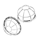 Gadpiparty 2 Stück Sprinkler Schutzkorb aus robustem Eisendrahtgeflecht stoßfestes Schutzgitter für Rauchmelder und Feuerschutz einfache Montage langlebiger Schutz für Zuhause silberfarbener