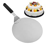 Pizzaschieber, Edelstahl-Pizzaschaufel, runder Teigschaber, Werkzeug, Tortenheber für Küche, Restaurant, Kochen, Wohnung, Servieren, Outdoor, Zuhause