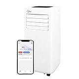 SUNTEC Mobiles Klimagerät CoolFixx 2.0 Eco R290 APP – Klimaanlage mobil und leise mit Smart App Steuerung – Entfeuchter für Räume bis 25 qm – Mobile Kühlung in Wohnung & Büro – 7.000 BTU – 2.050 Watt