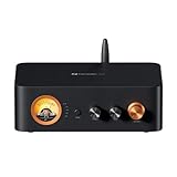 Fosi Audio MC351 2.1 Kanal Vollverstärker mit DAC, Home Audio Stereo Endstufe mit Dual TPA3255 Chips für HiFi Passiv Lautsprecher, Vintage VU Meter Receiver mit Bluetooth und USB/Opt/Coax