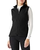 Outdoor Ventures Fleece Weste für Damen,Weich Ärmellos Jacke mit Reißverschlusstaschen, Sport Laufweste Frühling Herbst Fleeceweste Frauen Schwarz M/38