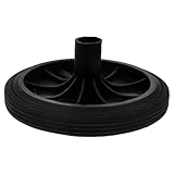 Healeved Mülltonnenrad Ersatzrad für 80 240L Abfallbehälter aus Robustem Material Geräuschloses Mülltonnenzubehör zur Einfachen Mobilität Zufällige Farbe Zufällige Farbe