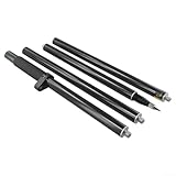 2 m Kohlefaser-Vermessungsstab für GPS-GNSS-Totalstationen, 4-teiliger Teleskop-Messstab mit 1,6 cm Gewinde, leicht und langlebig, 3,2 cm Durchmesser, B
