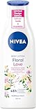 NIVEA Floral Love Body Lotion Limited Edition, feuchtigkeitsspendende Körpercreme mit Duft nach orientalischen Blumen, Hautcreme spendet 48h intensive Feuchtigkeit (250 ml)