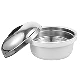 ELAYARD Mikrowellen Dampfgarer Satz aus Edelstahl mit Kunststoffgriffen Vielseitiger Dampfkorb für Gemüse Reis und Teigtaschen Mikrowellengeeignet Gesunder Küchen Dämpfer