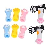 EPIGEIST 10Stücke Silikon Stricknadelstopper Katzenpfoten Nadelabdeckungen für Stricken und Nähen Langlebig Tragbar für Handarbeiten und DIY Projekte