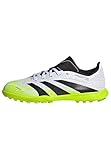 Adidas Unisex Predator League Turf Football Boots, Cloud White/Core Black/Lucid Lemon, 44 EU