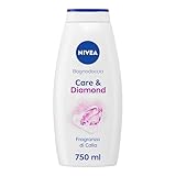 NIVEA Duschbad Care & Diamond 750 ml, Reinigungs- und Feuchtigkeitscreme, Duschcreme angereichert mit Vitaminen C, E und pflegenden Ölen mit blumigem Duft von Calla