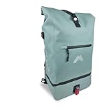 MIXIRL 3in1 Fahrradtaschen für Gepäckträger mit Rucksack 100% Wasserdicht 30L I Kühlfach I Gepäckträgertasche Reflektierend Laptopfach Tasche fürs Fahrrad (Mint)